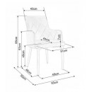 Стул SIGNAL RICARDO tap. 06 серый/серый